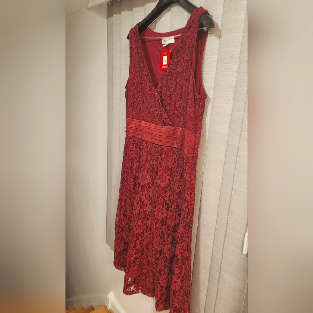 NWT/ ISAAC MIZRAHI LACE DRESS - Picture 4 of 6